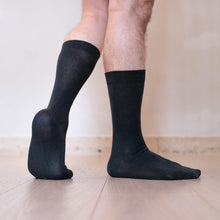 Load image into Gallery viewer, MARYLAND Elastic-free 3-Ply 100% Organic Cotton Crew Socks (No Compression, No Latex, No Polyester, No Polyamide, No Nylon, No Synthetics) (100% Biodegradable)