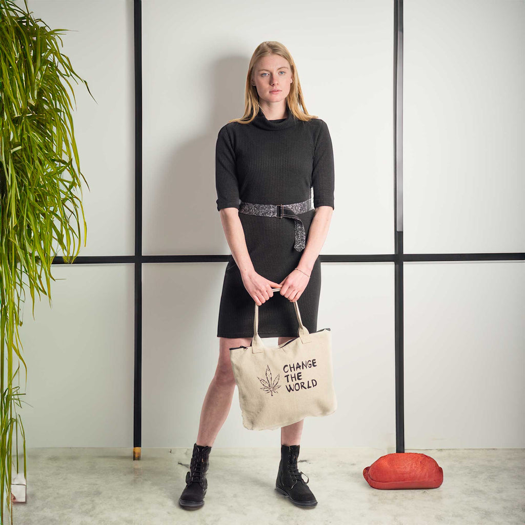 organic hemp tote bag