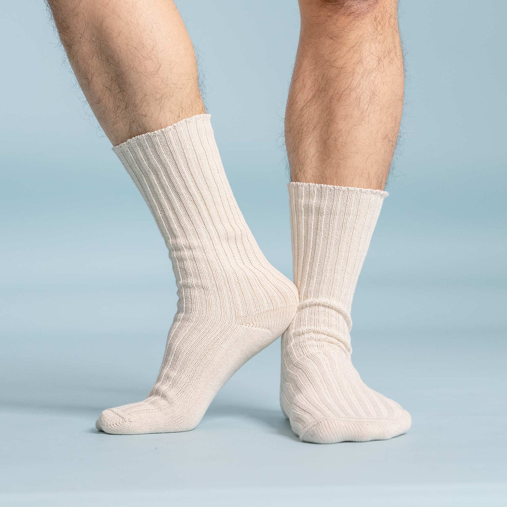 No-elastic organic cotton socks