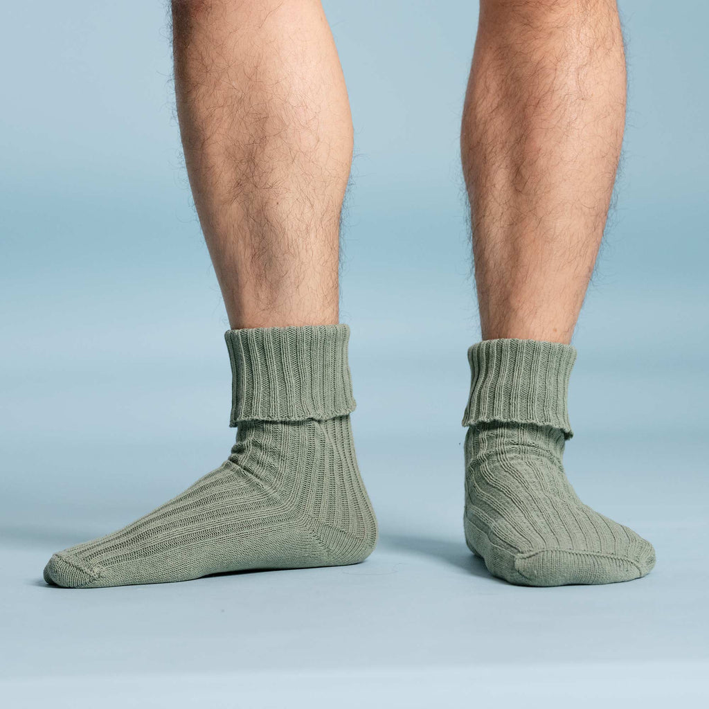 Elastic-free organic cotton socks