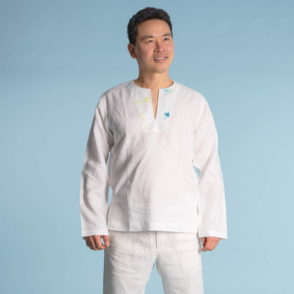 linen meditation shirt