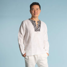 Load image into Gallery viewer, 100% organic linen meditation shirt