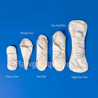 100% organic cotton menstrual period pads