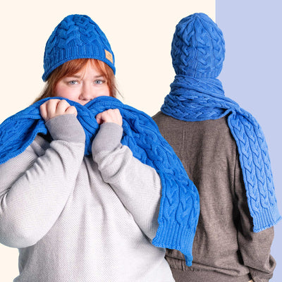 100% organic merino scarf plastic-free