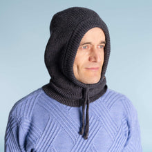 Load image into Gallery viewer, Organic wool hoodie hat no synthetics