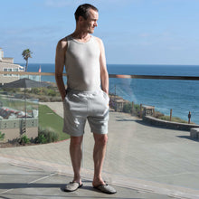 Load image into Gallery viewer, organic fleece shorts covered elastic waist