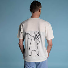 Load image into Gallery viewer, 100% organic merino t-shirt sloth print