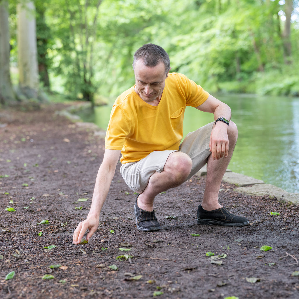 organic linen shorts