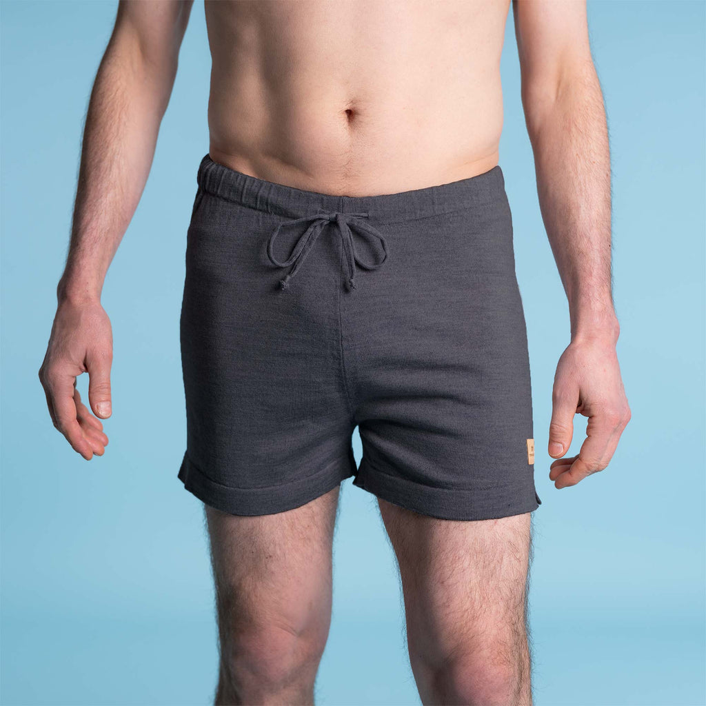 100% organic merino wool shorts