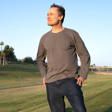 Load image into Gallery viewer, MIDTOWN 100% Organic Cotton Long-Sleeve Pocket T-Shirt (100% Biodegradable, OC Thread, Plastic-free) (Unisex)