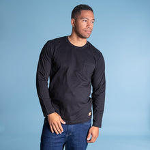 Load image into Gallery viewer, 100% organic cotton long-sleeve pocket t-shirt