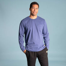 Load image into Gallery viewer, MIDTOWN 100% Organic Cotton Long-Sleeve Pocket T-Shirt (100% Biodegradable, OC Thread, Plastic-free) (Unisex)