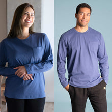 Load image into Gallery viewer, plastic-free 100% organic cotton long-sleeve t-shirt