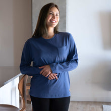 Load image into Gallery viewer, 100% organic cotton long-sleeve pocket t-shirt