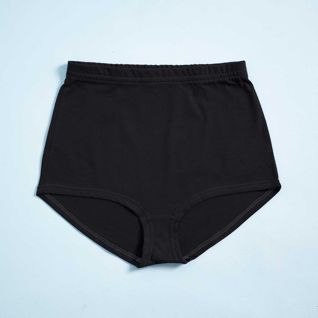 organic cotton full coverage panty with organic elastic