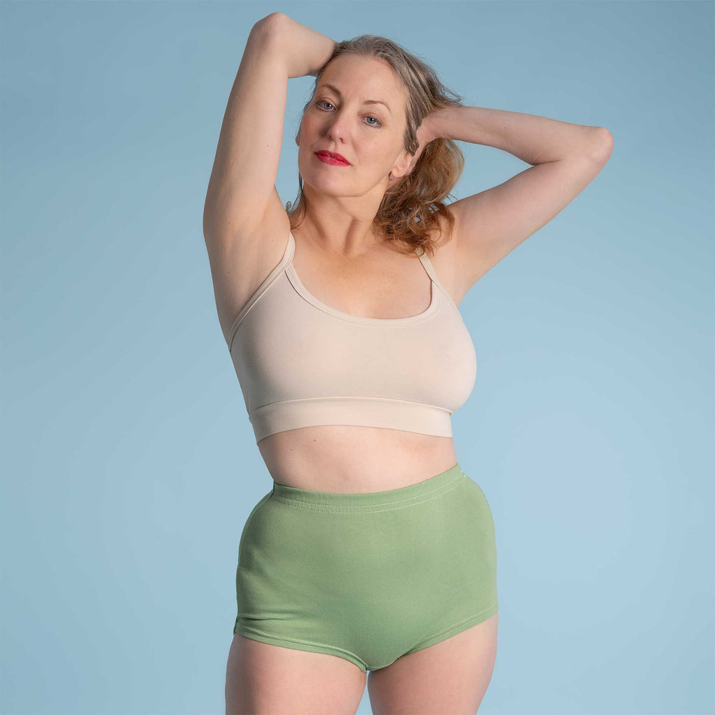 full coverage organic cotton panty