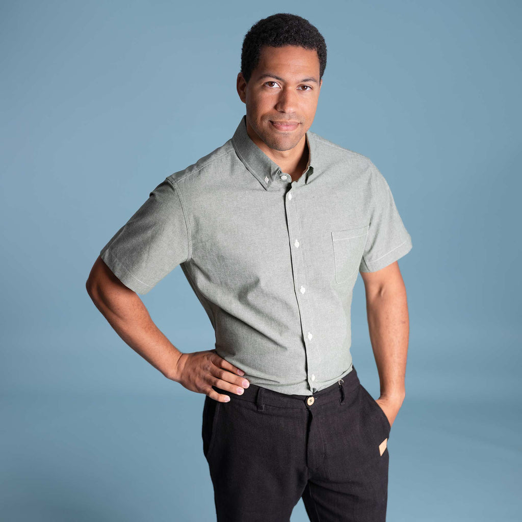 plastic-free organic cotton shirt
