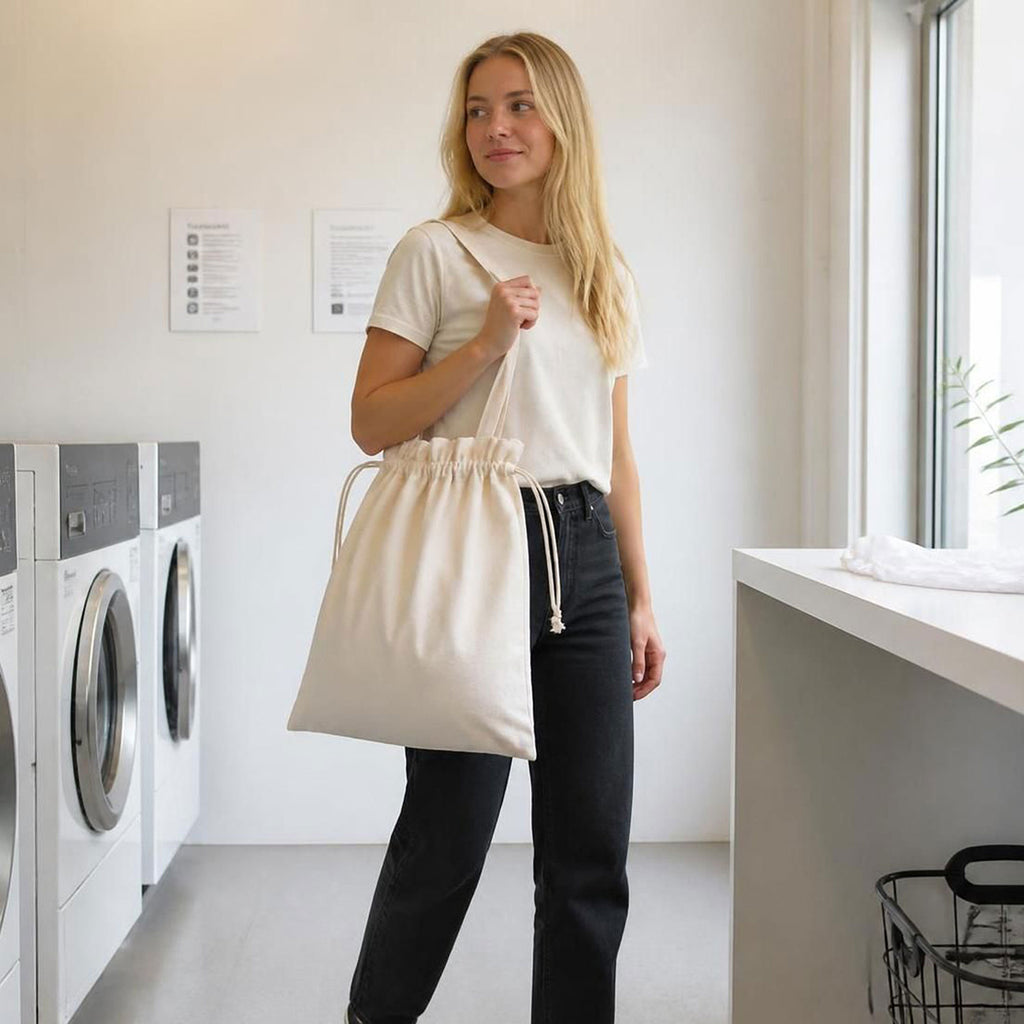 100% certified organic cotton laundry bag plastic-free