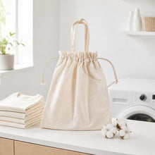 Load image into Gallery viewer, organic cotton laundry bag plastic-free