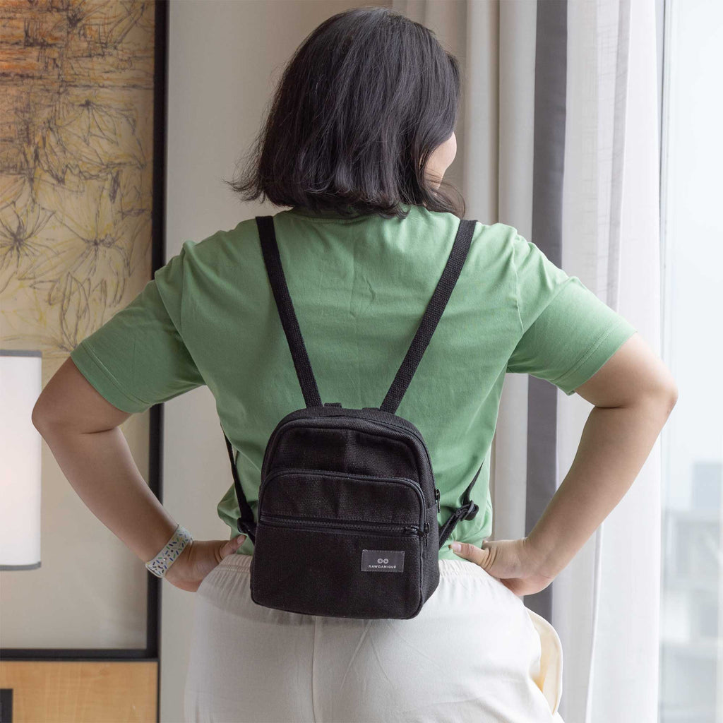 hemp mini backpack