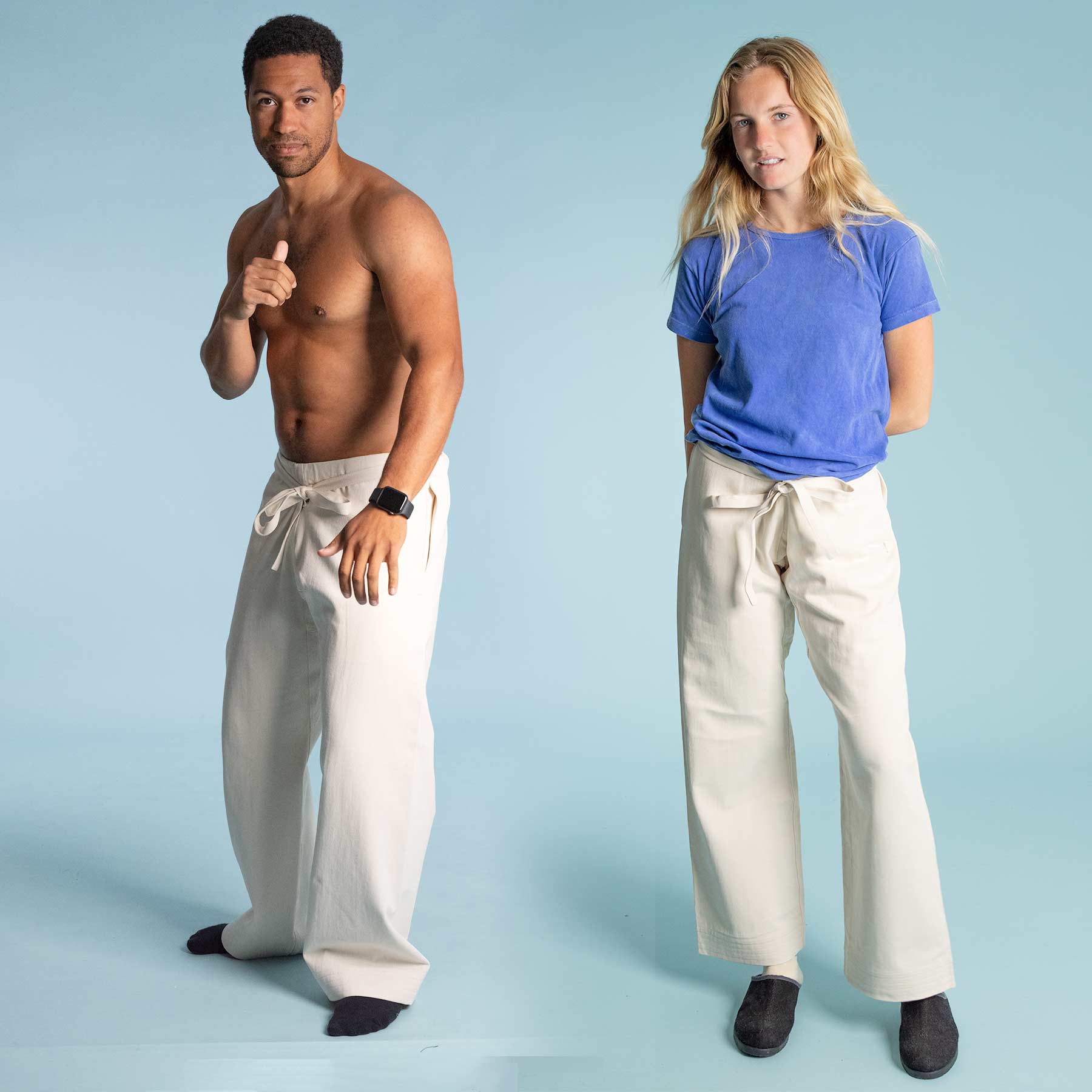 100% Organic Cotton Karate Martial Arts Pants (Chemical-free