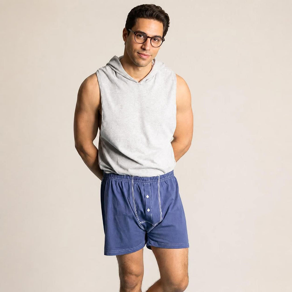 100% organic cotton boxer shorts for men plastic-free