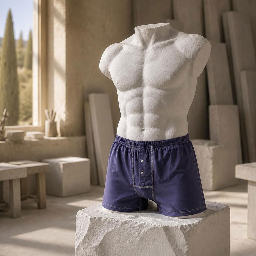 organic cotton knit boxer shorts plastic-free