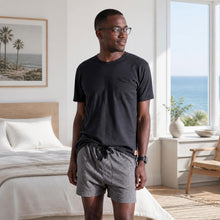 Load image into Gallery viewer, plastic-free 100% certified organic cotton knit boxer shorts polyester-free