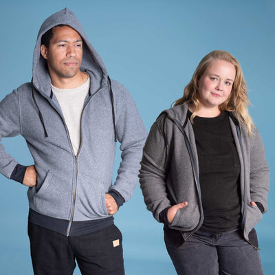 100% organic cotton fleece hoodie sweatshirt