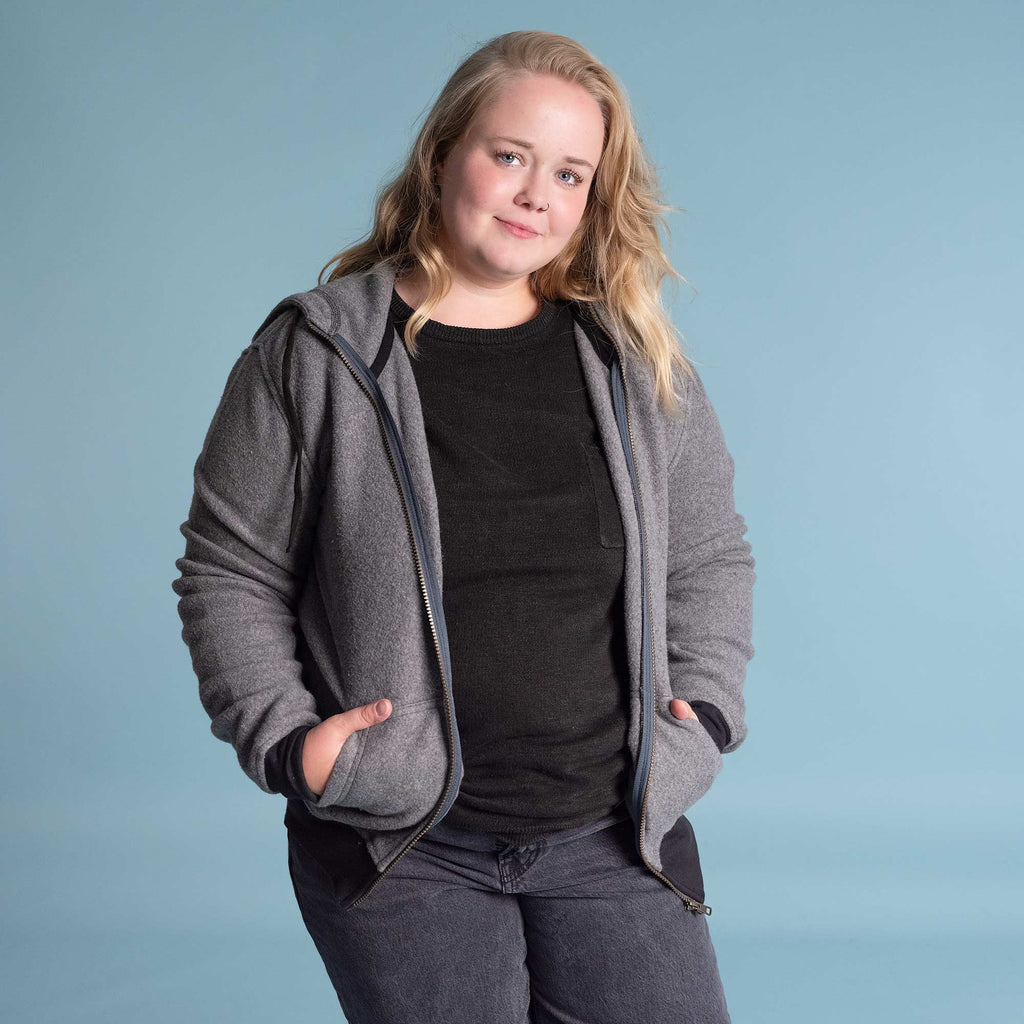 plastic-free organic cotton hoodie sweatshirt