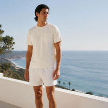 Load image into Gallery viewer, plastic-free 100% organic cotton pocket t-shirt made in USA