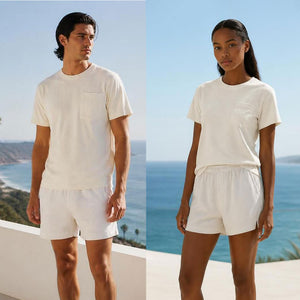 plastic-free 100% organic cotton t-shirt made in USA