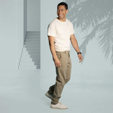 Load image into Gallery viewer, plastic-free 100% organic cotton pocket t-shirt made in usa