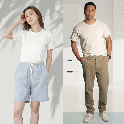 plastic-free 100% organic cotton T-shirt made in USA