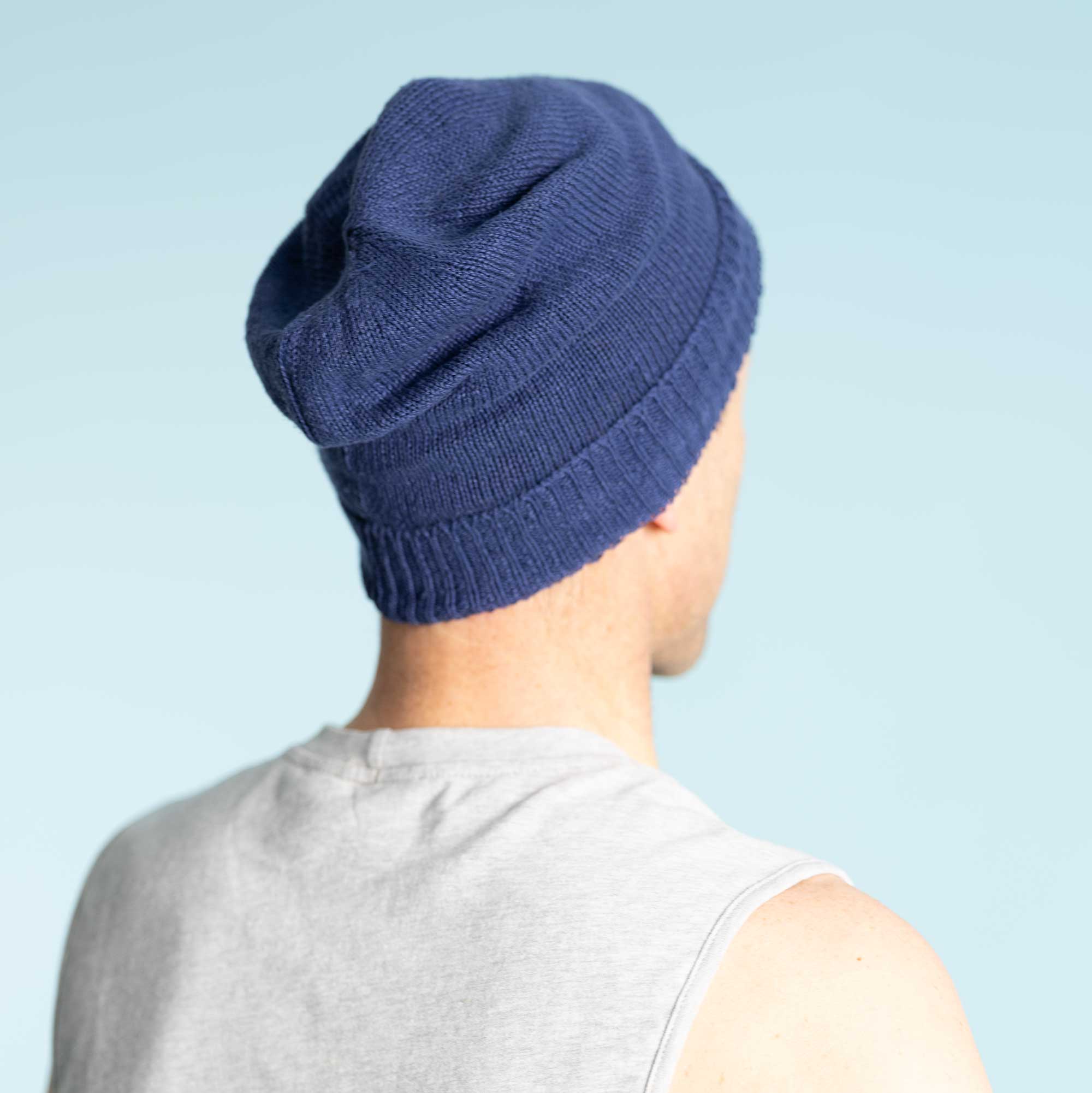 Slouchy Linen Beanie Hat Lightweight Knit Hat Baggy Summer Beanie Unisex CHARM Summer Beanie - Slouchy Lightweight Chemo Cotton Hat  main image 2