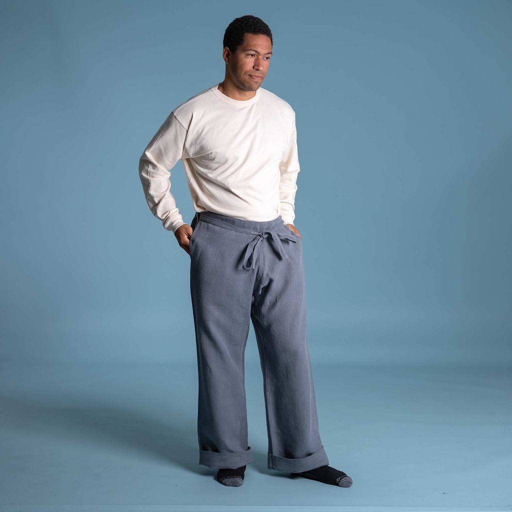 plastic-free hemp martial arts pants