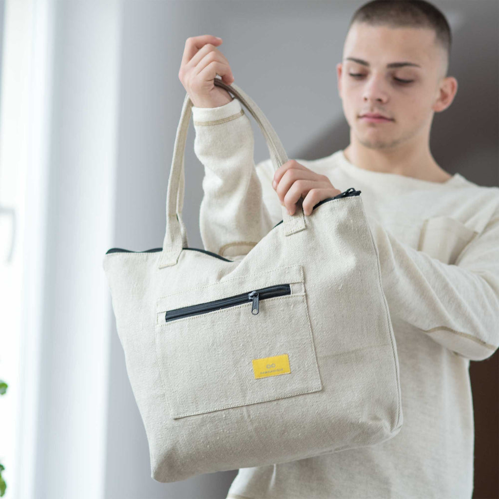 hemp tote bag