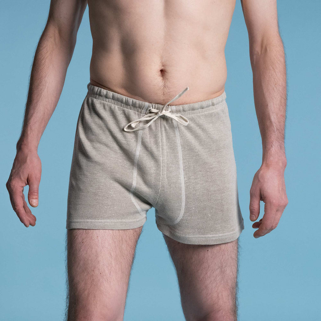 organic linen knit boxers