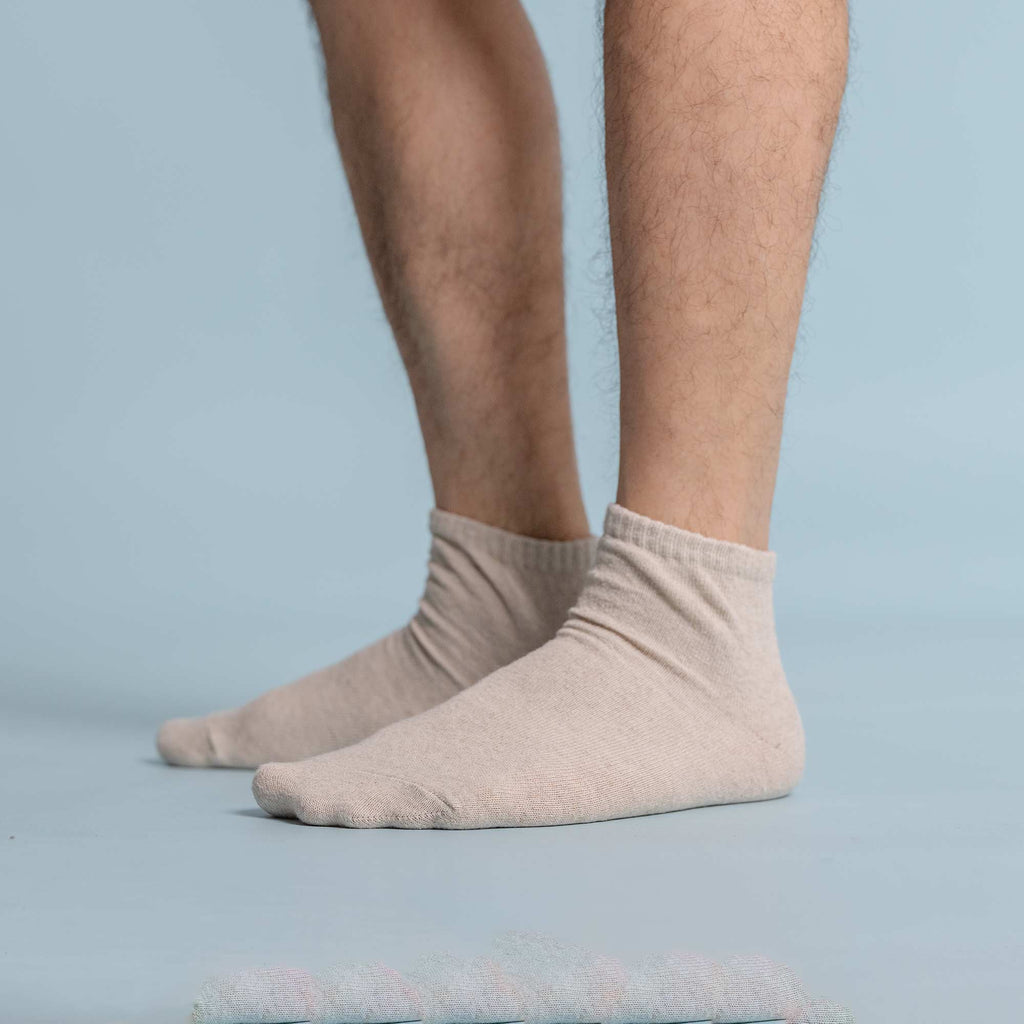 MUIRWOOD 99.95% Organic Hemp Anklet Socks (0.05% Bio Elastic) (99.95% Biodegradable)
