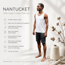 Load image into Gallery viewer, plastic-free 100% organic cotton summer weight tank top
