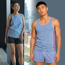 Load image into Gallery viewer, 100% certified organic cotton workout muscle tank top plastic-free