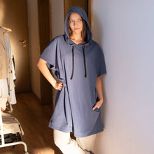 Load image into Gallery viewer, organic cotton tunic hoodie