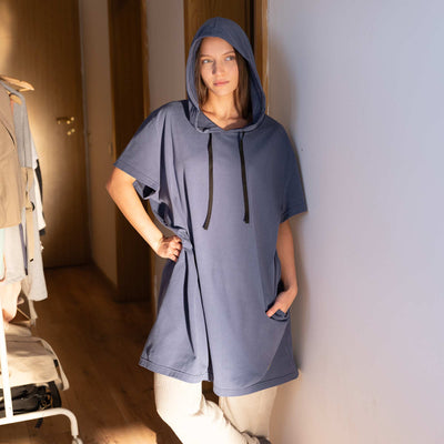 organic cotton tunic hoodie