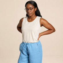 Load image into Gallery viewer, plastic-free 100% certified organic cotton tank top made in usa