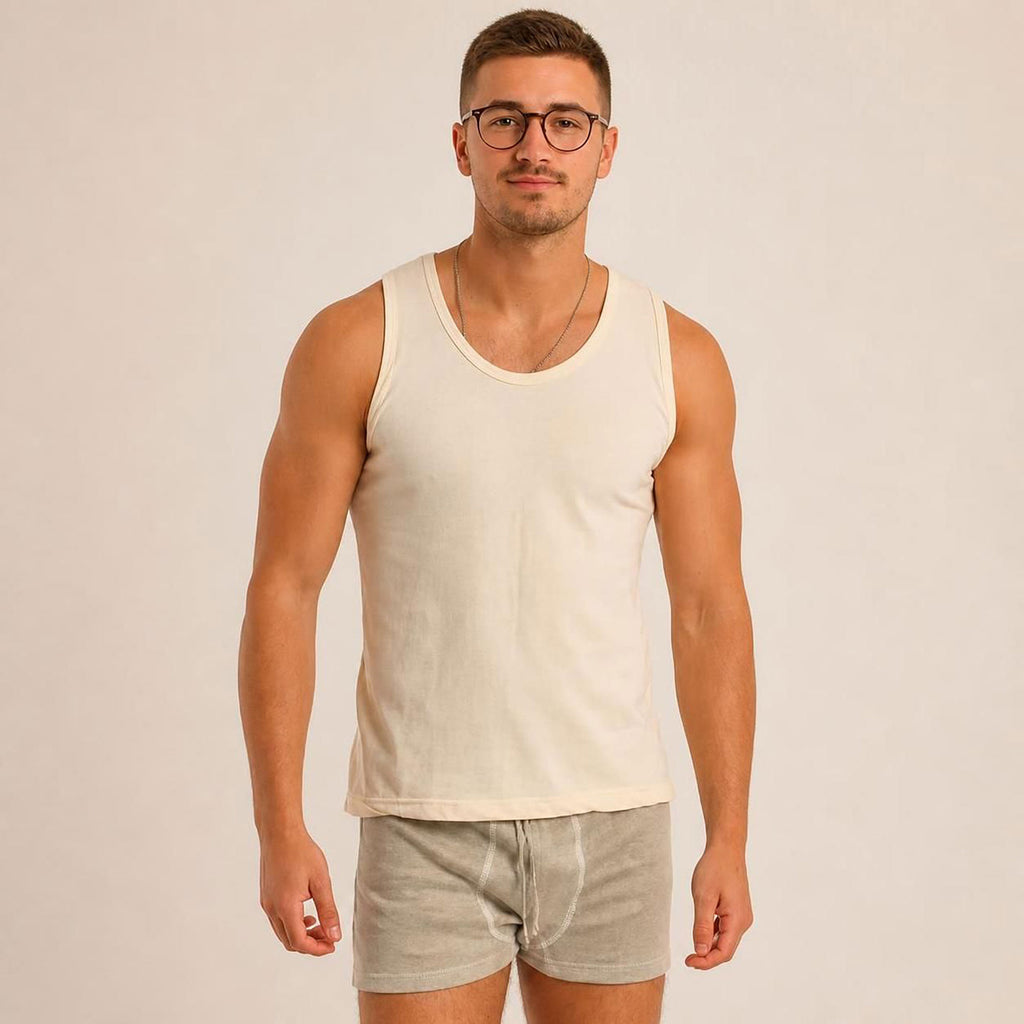 plastic-free 100% certified organic cotton tank top made in usa grown in usa