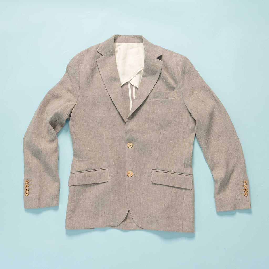 organic linen dress jacket