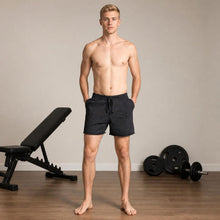 Load image into Gallery viewer, plastic-free certified organic merino workout shorts