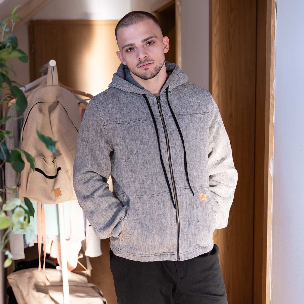 Hemp Winter Jacket Organic Cotton Fleece Lined – Rawganique