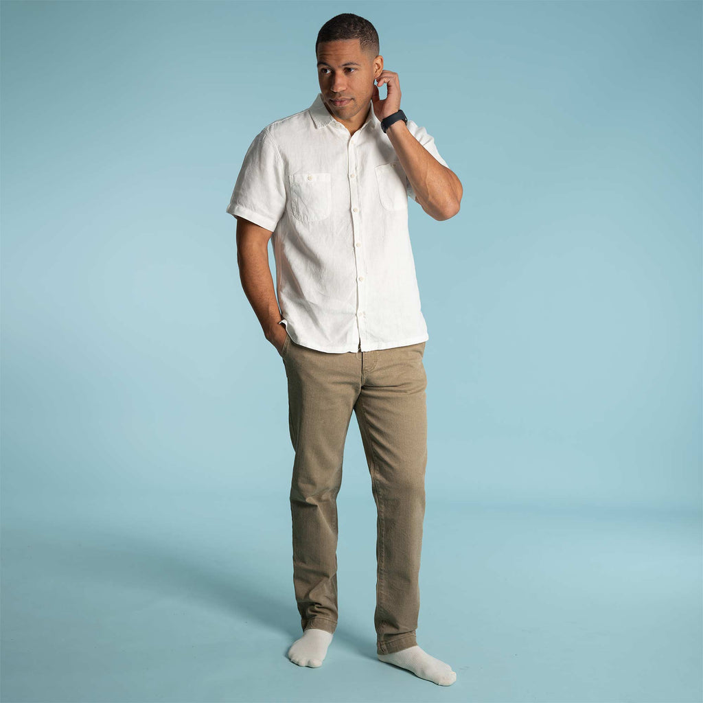 organic cotton stretch chinos