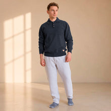 Load image into Gallery viewer, 100% certified organic merino long-sleeve polo shirt